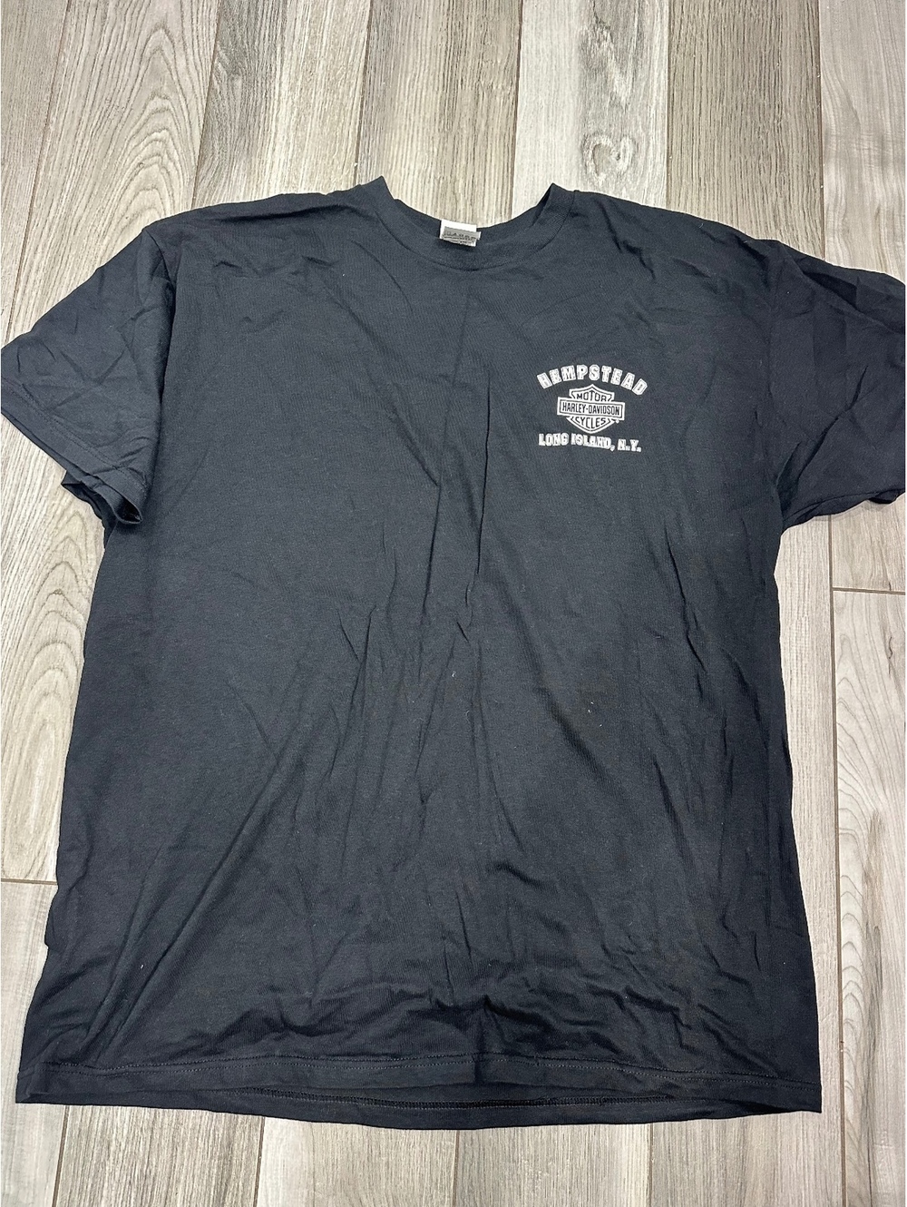 Harley-Davidson Hempstead Long Island NY Black T-Shirt 2XL Fruit of the Loom